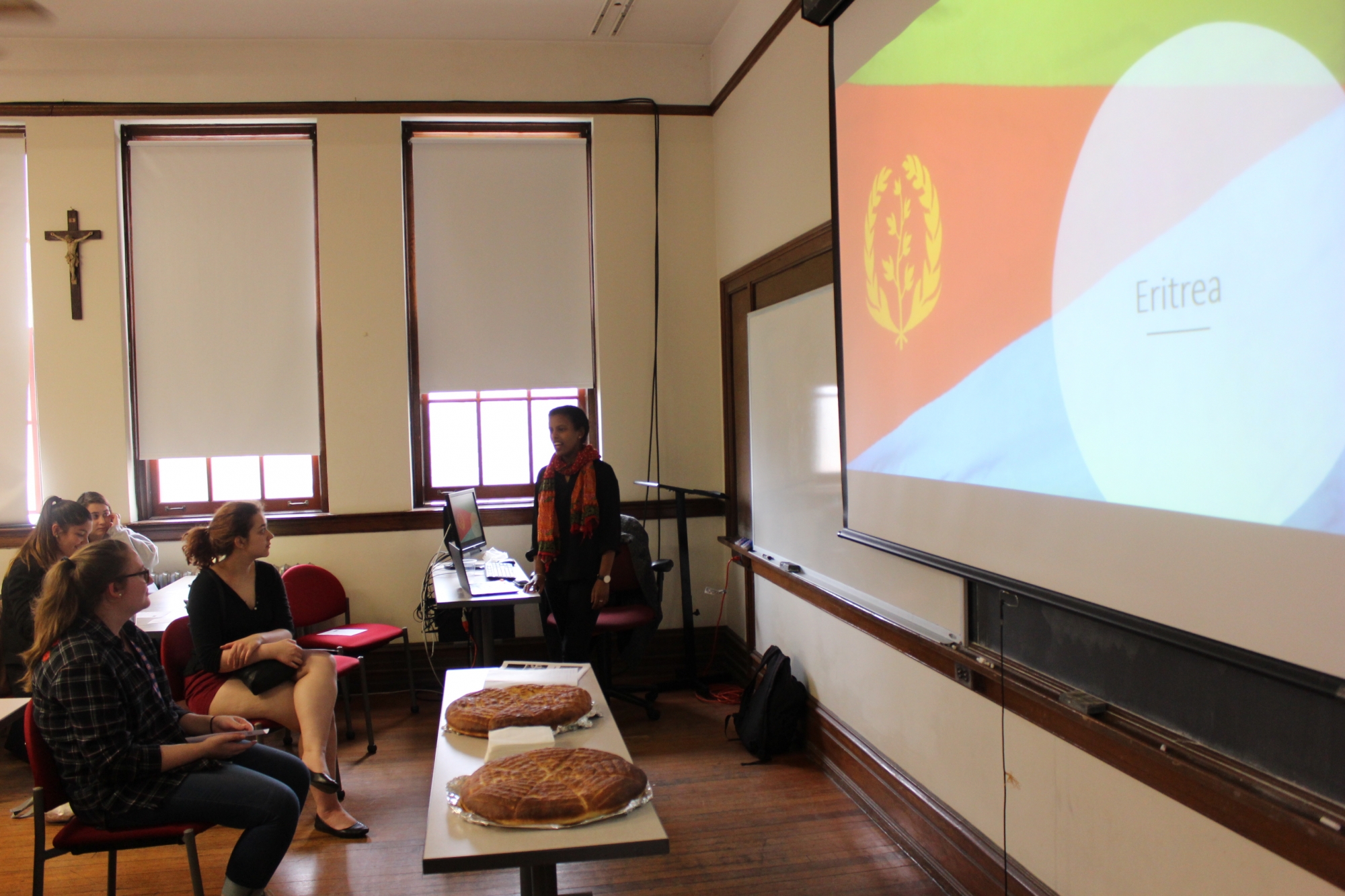 Liz Legesse shared her presentation on her home country of Eritrea as part of the Global Education Office's "Travels at Teatime."