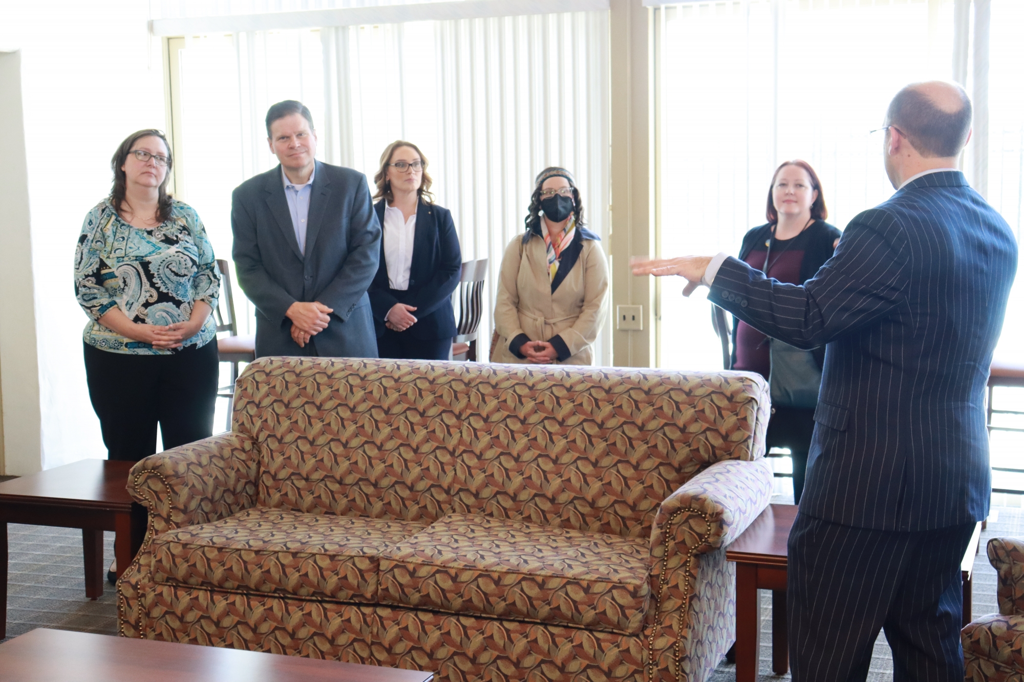 Dr. Stephen Stunder joined members of the Neurodiversity Team in offering tours of the SugarLoaf Campus.