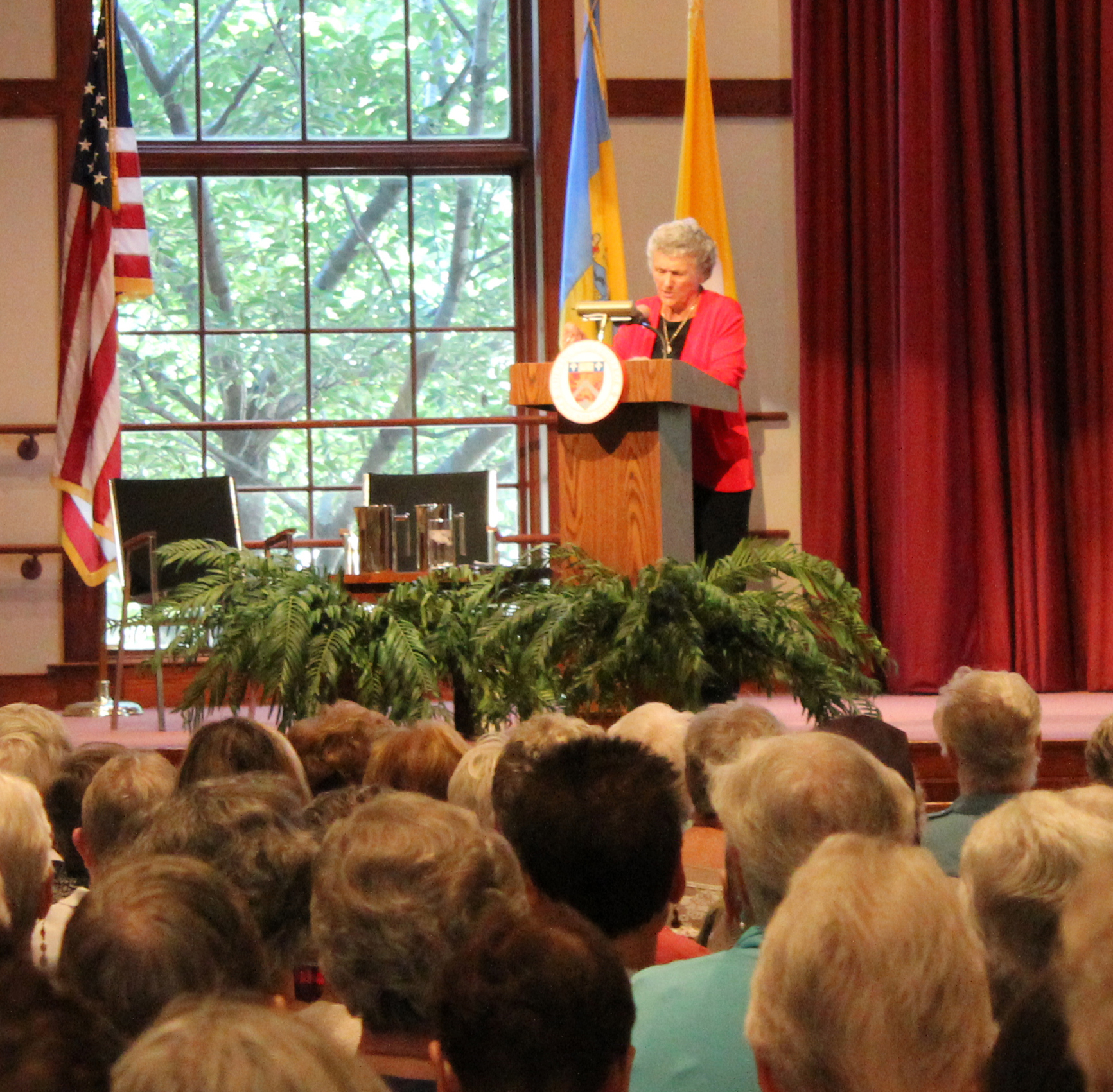 Sister Joan shares her message with the community. Photo credit: Colleen Gibson, SSJ
