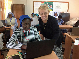Sister Lisa Olivieri works with Sisters in Africa.