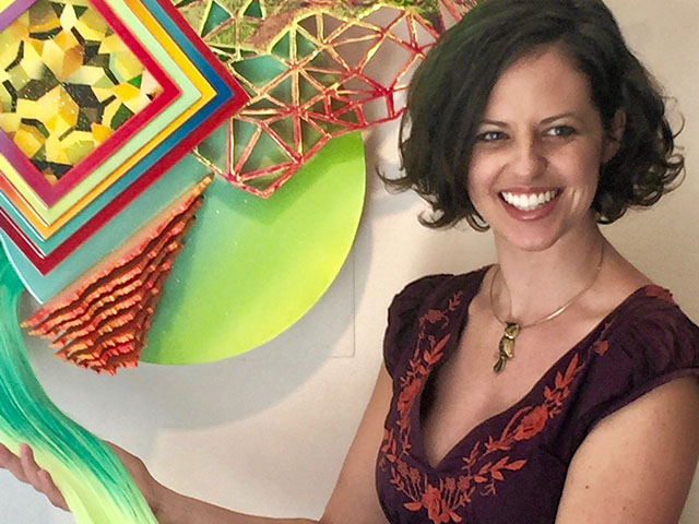 Sara McCorriston, who attended Mount St. Joseph Academy in Flourtown and Chestnut Hill College, is co-owner of Paradigm Gallery + Studio, a Center City art gallery touted in a Philadelphia Magazine “Best of” issue as “the place to discover up-and-coming artists.’’ (Photo by Doreen Creede)