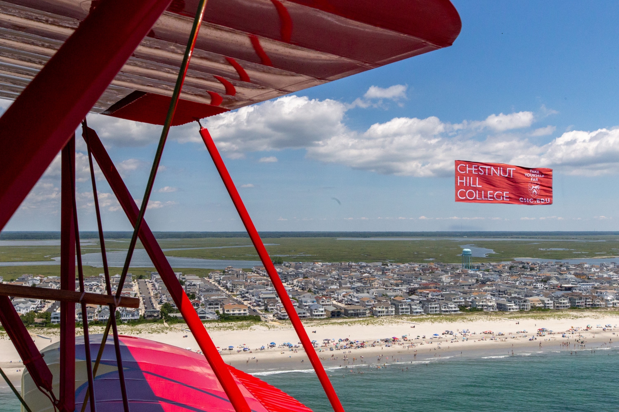 A photo taken of the CHC banner from The Red Baron. 