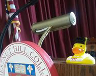 Rubber ducks became something of a mascot for Commencement 2017.