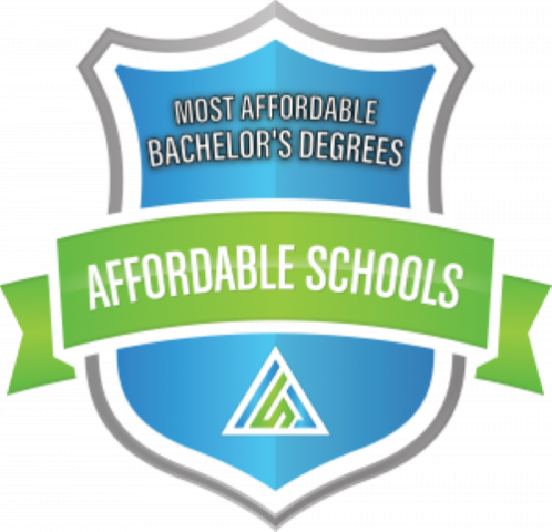 The badge the College received from Affordable Schools for its cybersecurity program. 