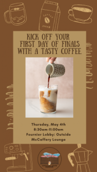 Finals Coffee Kick-Off Flyer
