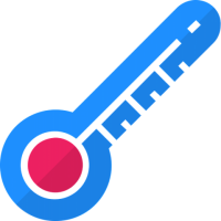 Graphic of thermometer