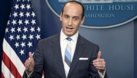 Stephen Miller speaking to the press