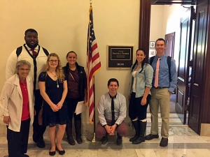 The Heart of the City class poses outside Senator Toomey's office.