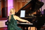 Molly Morkoski performing at piano
