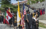 Aaron Abdullah carries the American flag at CHC’s Commencement in May 2016. He earned his B.S. through SCPS and also earned his M.Ed. at CHC. Abdullah also is a military veteran.