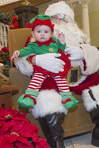 Even the littlest elf was able to enjoy CHC's annual Breakfast with Santa.