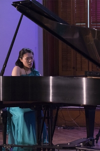 Ching-Yun Hu, acclaimed classical pianist, performed at Chestnut Hill College recently, as part of the college's Steinway Artist series.